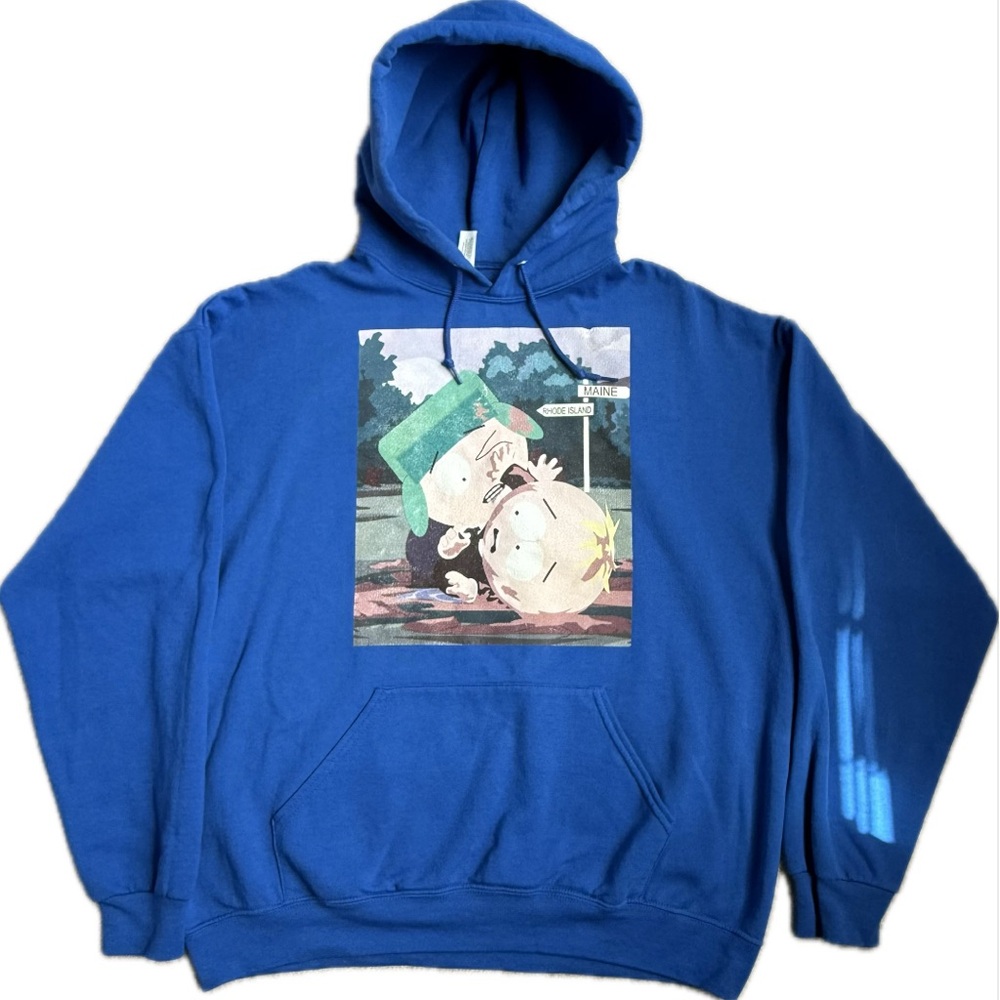 Blue Graphic Hoodie